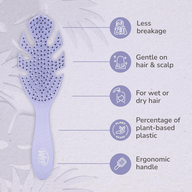 WetBrush Go Green Biodegradable Detangler Hairbrush Soft Intelliflex Bristles