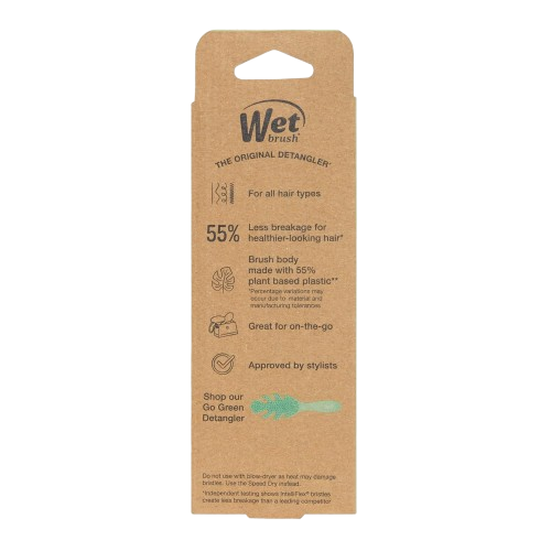 Wet Brush Go Green Mini Detangler Brush Grey for Unisex Hair