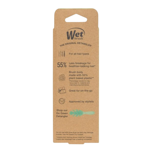 WetBrush Go Green Mini Detangler Brush with Ultra Soft Intelliflex Bristles