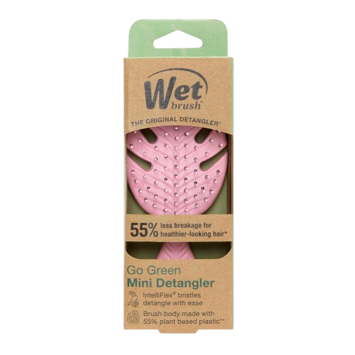 WetBrush Go Green Mini Detangler Brush with Ultra Soft Intelliflex Bristles