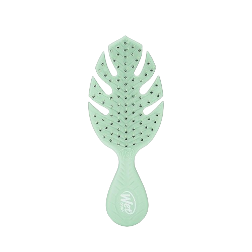 Wet Brush Go Green Mini Detangler Hairbrush with UltraSoft Intelliflex Bristles - Green