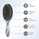 WetBrush Original Detangler Hair Brush with Ultra Soft Intelliflex Bristles Metallic Marble Collection Onyx Marble