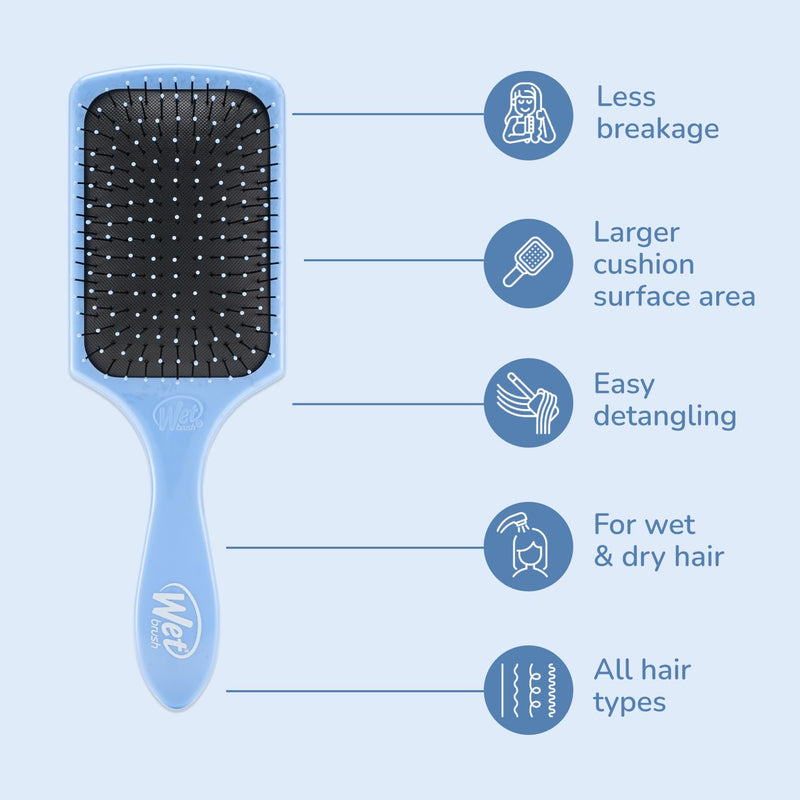Wet Brush Paddle Detangler Hair Brush Sky for All Hair Types