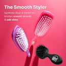 Wet Brush Shine Enhancer Brush with Soft Intelliflex and Natural Boar Bristles Pink