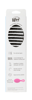 Wet Brush Shower Detangling Hairbrush Black Glitter Unisex