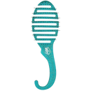 Wet Brush Shower Detangler Brush Green Glitter for Unisex