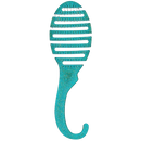 Wet Brush Shower Detangler Brush Green Glitter for Unisex