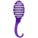 Wet Brush Shower Detangler Brush Purple Glitter for Unisex