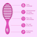 WetBrush Speed Dry Detangle Hairbrush Purple