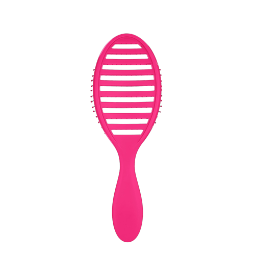 Wet Brush Speed Dry Detangler Pink Heat-Flex Bristles, Anti-Static Blow Dry Brush for All Hair Types