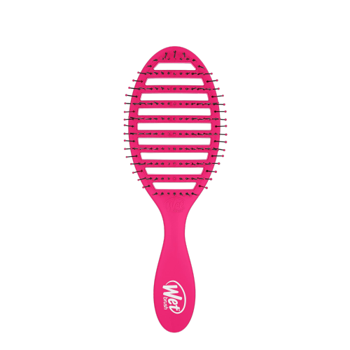 Wet Brush Speed Dry Detangler Pink Heat-Flex Bristles, Anti-Static Blow Dry Brush for All Hair Types
