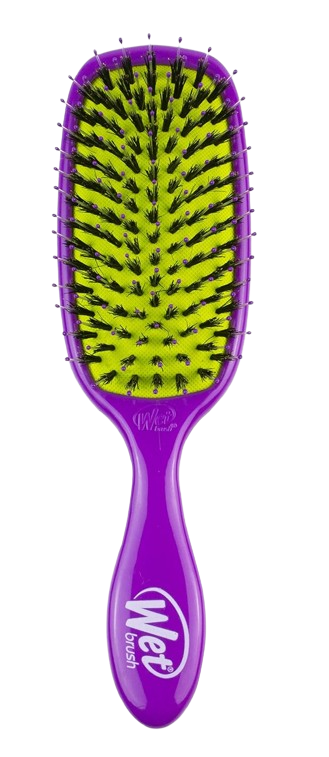 Wetbrush Shine Enhancer Hairbrush with Natural Boar Bristles Eco Friendly Purple