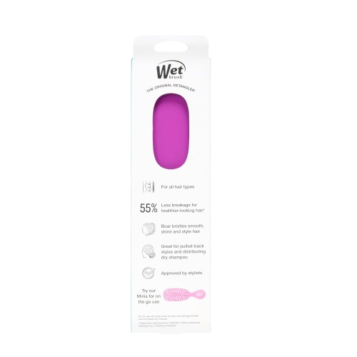 Wetbrush Shine Enhancer Hairbrush with Natural Boar Bristles Eco Friendly Purple
