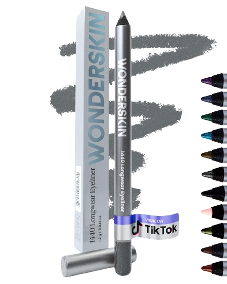 Wonderskin 1440 Longwear Blue Glitter Eyeliner Pencil Waterproof Smudge Proof Oyster Blue