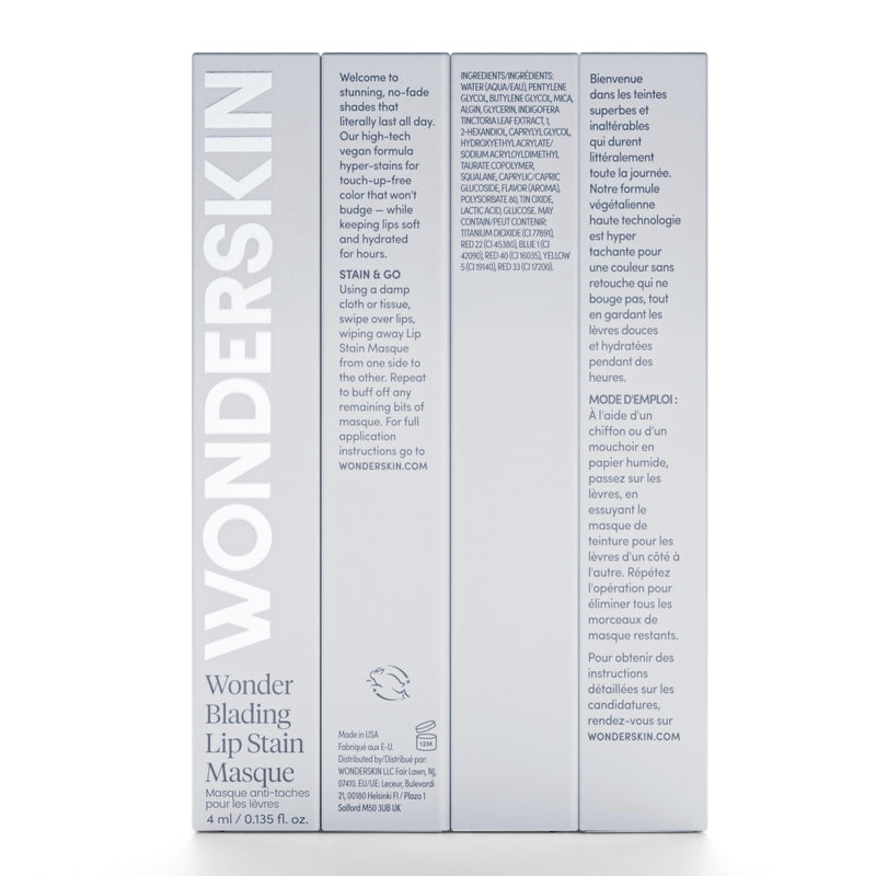 Wonderskin Wonder Blading One Step Lip Stain Masque Long Lasting Stain & Go Lip