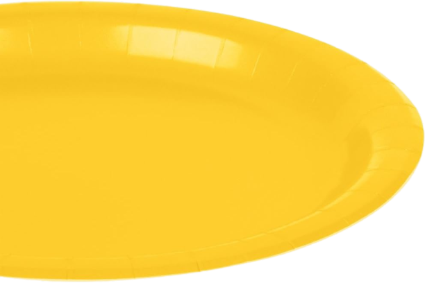 Yellow Sunshine Disposable Paper Plates - 6.75 20 Count