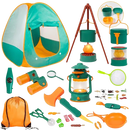 Kids Camping Set with Tent - Toddler Toys for Boys with Campfire, Camping Toys for Kids Indoor Outdoor Pretend Play, Gift Idea for Boys Age 3-6 Year Old Birthday Christmas