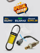 Can-Am New OEM 100% PBO Performance Drive Belt Maverick X3, 422280652 & 234-9051 Right-Bank Upstream 4-Wire 8.5” Option Air Fuel Ratio Oxygen Sensor