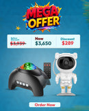 Aurora Galaxy Star Projector – LED Night Light with Bluetooth Speaker, White Noise & Remote & Astronaut Galaxy Star Projector – LED Nebula Night Light with Timer & Remote