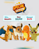 Fire-Breathing Dragon Plush Stuffed Toy & Eevee Plush Stuffed Toy & Charmander Plush – Soft Quality Stuffed Toy & Pikachu Plush – Soft Quality Generation One Stuffed Toy