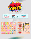 80 Pack Kawaii Mochi Squishy Toys – Bulk Fidget Sensory Party Favors for Kids & 2025 Fishing Advent Calendar – 24 Day Lure Set for Men & Teen Boys