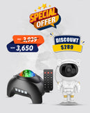 Aurora Galaxy Star Projector – LED Night Light with Bluetooth Speaker, White Noise & Remote & Astronaut Galaxy Star Projector – LED Nebula Night Light with Timer & Remote