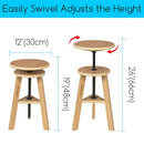 MEEDEN Artist Wooden Drafting Stool: Adjustable Height Art Stool for Studio