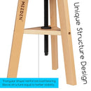 MEEDEN Artist Wooden Drafting Stool: Adjustable Height Art Stool for Studio
