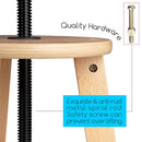 MEEDEN Artist Wooden Drafting Stool: Adjustable Height Art Stool for Studio