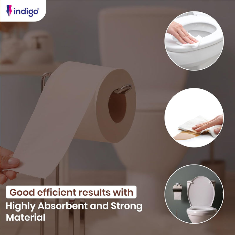 indigo Bliss Luxury Scented Bathroom 40 Toilet Rolls 2 Ply Shea Butter - Super Soft and Strong Toilet Paper - Ultimate Quilted Comfort for a Luxurious Bathroom Experience - 4 x10 Rolls Pack = 40 Rolls
